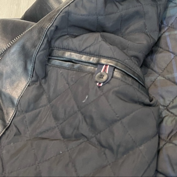 TOMMY HILFIGER Faux Leather Motorcycle Coat - Picture 9 of 13
